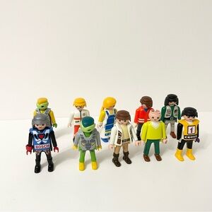 Lot of 10 Playmobil Figures Toys